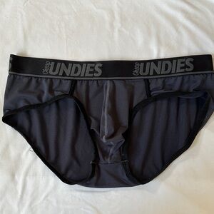 Men's Briefs in Charcoal Gray with Branded Waistband